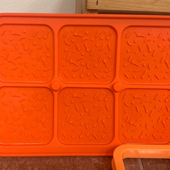 Pampered Chef Ice Cream Sandwich Maker Mold, Silicone & Nylon, Orange, #2493 - Picture 3 of 11